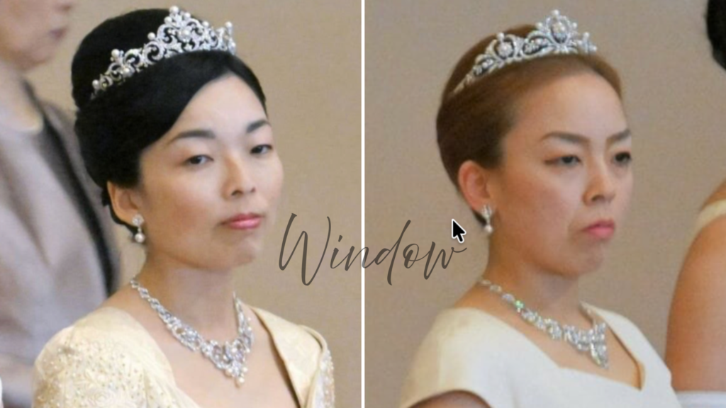 彬子さまと瑶子さまのティアラ比較画像