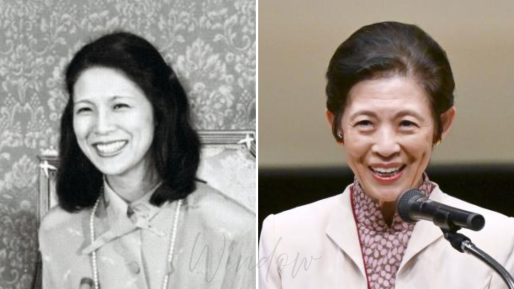 久子さまの現在と若い頃の比較画像