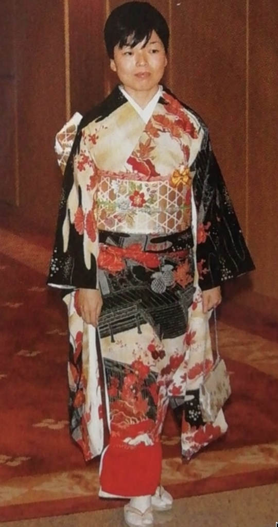 清宮様から譲り受けた着物をお召しの彬子さま