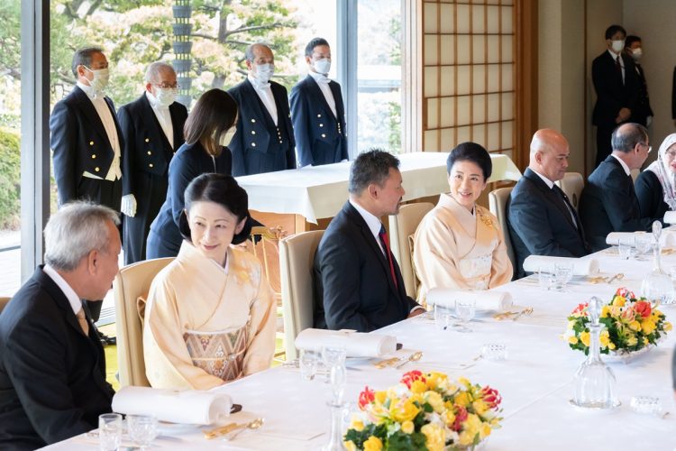 ブルネイ皇太子夫妻との餐会