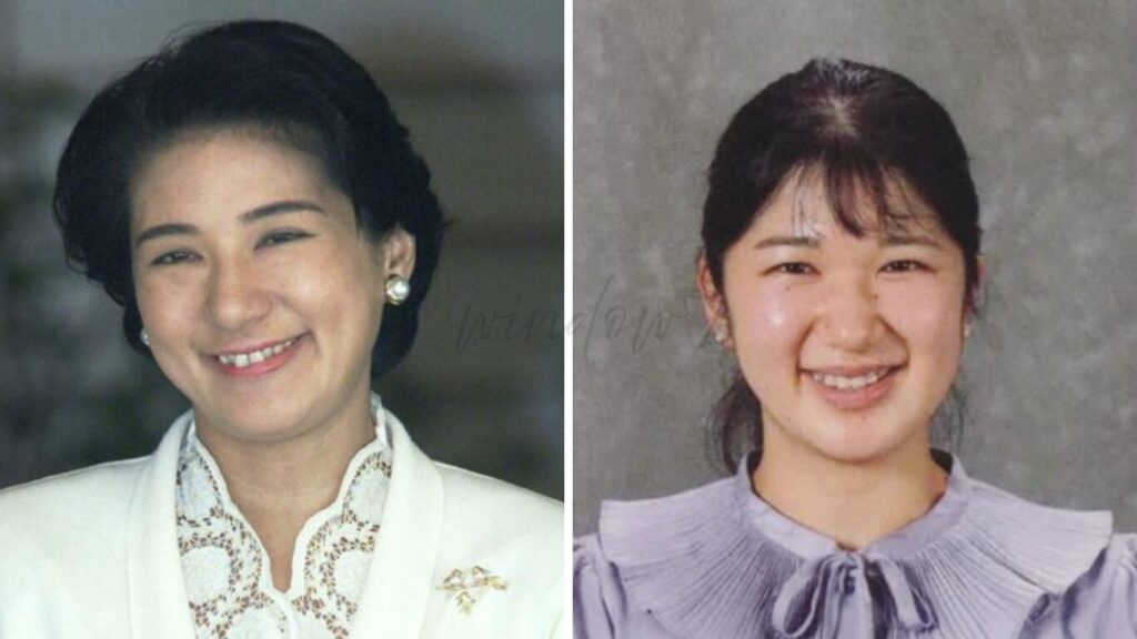 雅子さまと愛子さまの口元の比較画像