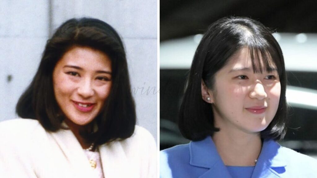 雅子さまと愛子さまの比較画像